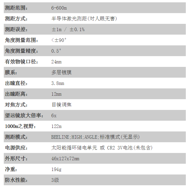 镭仕奇XT600BE参数